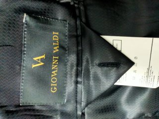 Traje de novio negro talla 40