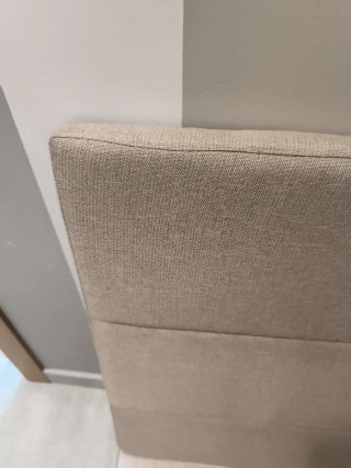Cabezal de cama 90 cm tela beige