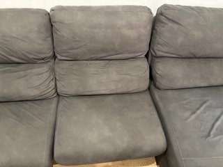 Sofá chaise longue gris oscuro