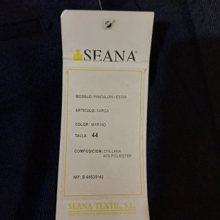 Lote 2 Pantalones Vestir SEANA Hombre Nuevos