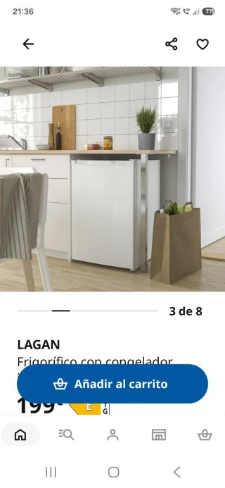 Frigorífico con congelador LAGAN IKEA