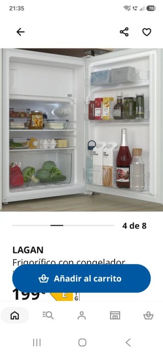 Frigorífico con congelador LAGAN IKEA