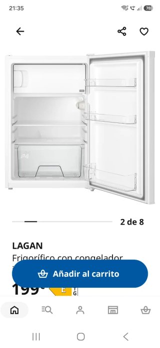 Frigorífico con congelador LAGAN IKEA