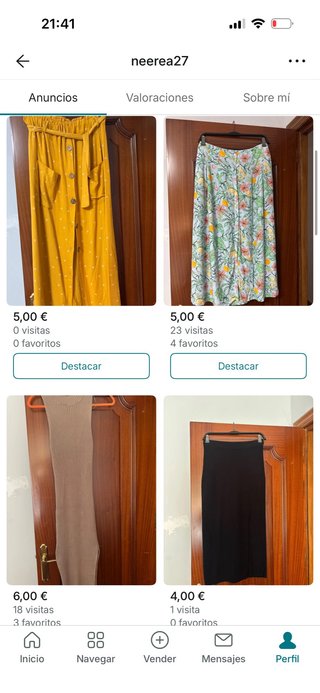 Ropa variada
