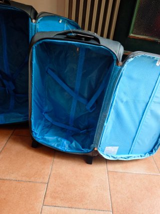 Set 3 Trolley Valigie Grigie