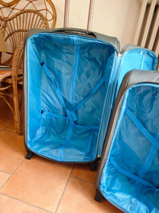 Set 3 Trolley Valigie Grigie