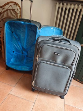 Set 3 Trolley Valigie Grigie
