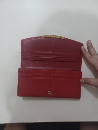 Cartera de mujer roja/burdeos