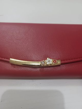 Cartera de mujer roja/burdeos
