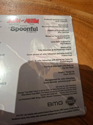 CD John Sebastian & Arlen Roth Spoonful Songbook