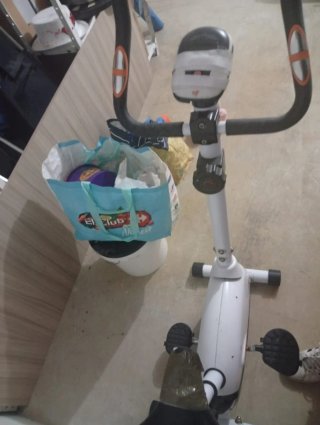 Bicicleta Estática Blanca