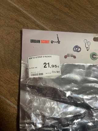 Cubierta Patinete Eléctrico 10 Xiaomi M365/M365 PR