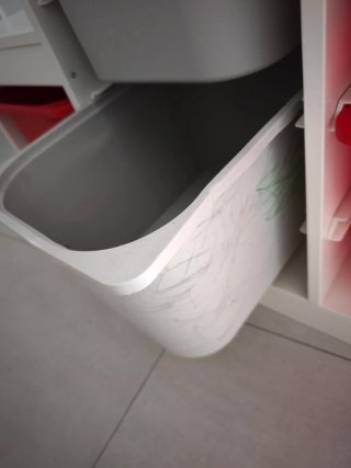 Mueble Almacenaje Trofast Ikea Blanco y Rojo