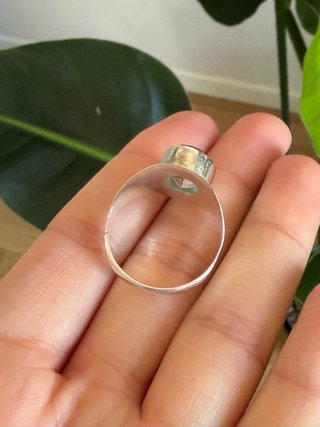 Anello Argento 925 con Acquamarina Ovale