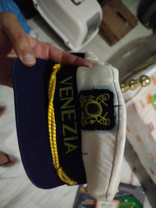 Gorro marinero Venezia azul y blanco