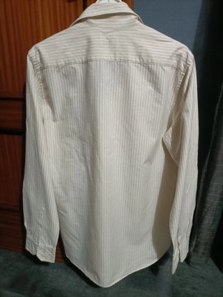 Camisa Scalpers Rayas Beige Talla L