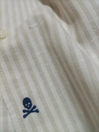 Camisa Scalpers Rayas Beige Talla L