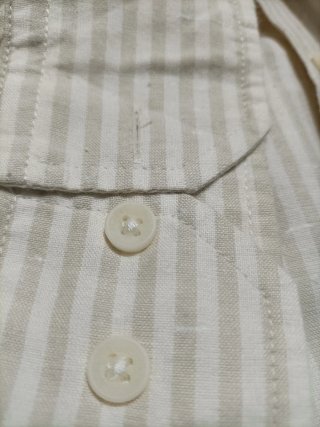 Camisa Scalpers Rayas Beige Talla L