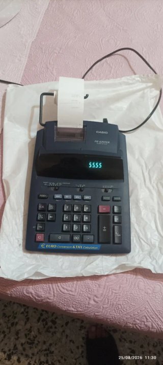 Calculadora Casio FR-620FER con rollo