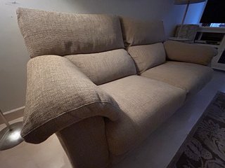 Set di divani 3 + 2 posti in tessuto
