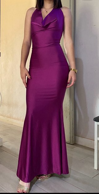 Vestido largo morado