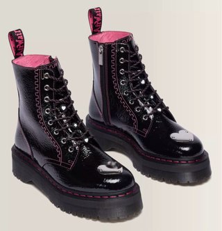 Dr Martens Jadon TP patent black pink 37