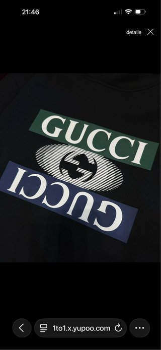 Sudadera Gucci Negra con Logo