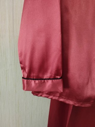 Pijama satén coral