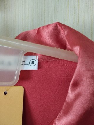 Pijama satén coral