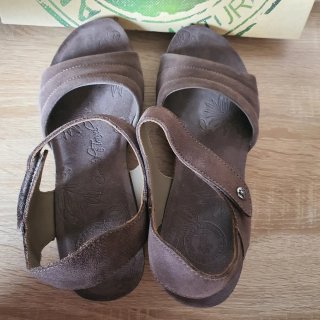 Sandalias Panama Jack Marrón Cuña