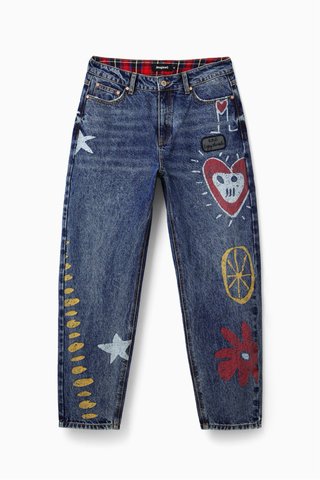 Pantalón Desigual Talla 32 Estampado