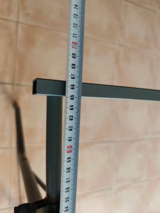 Estructura mesa plegable metal gris