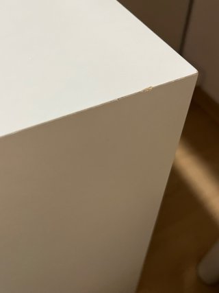 Cajonera de madera blanca 4 cajones