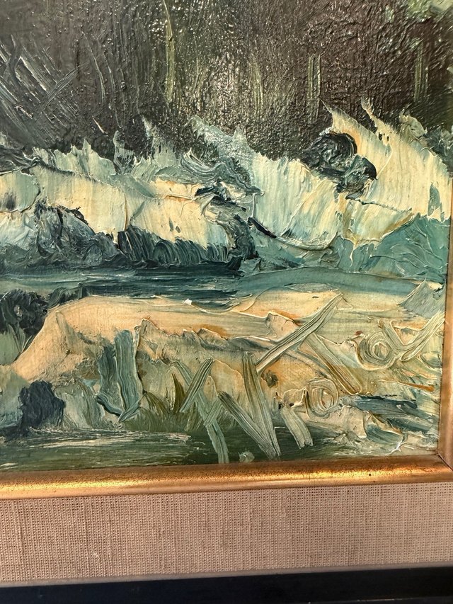 Óleo sobre tela - Puente - F. Viota
