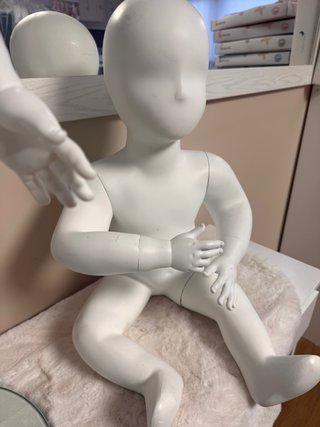 Maniquí Ropa Bebé Blanco