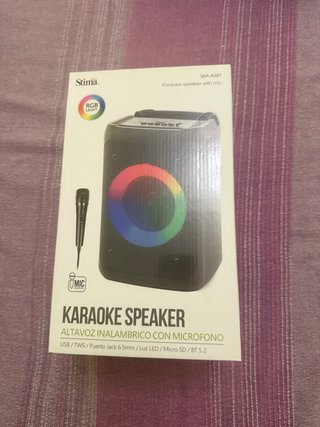 Altavoz Karaoke Stima SKA-A387 con Micrófono