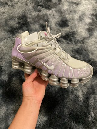 Zapatillas Nike Shox Moradas y Blancas tallan38