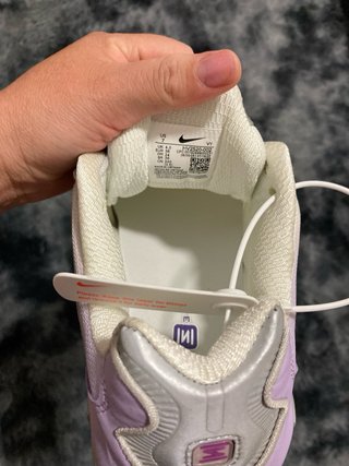 Zapatillas Nike Shox Moradas y Blancas tallan38