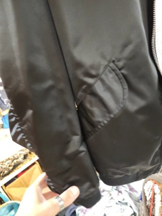 Cazadora plateada reversible Zara