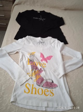 2 Camisetas Manga Larga Niña