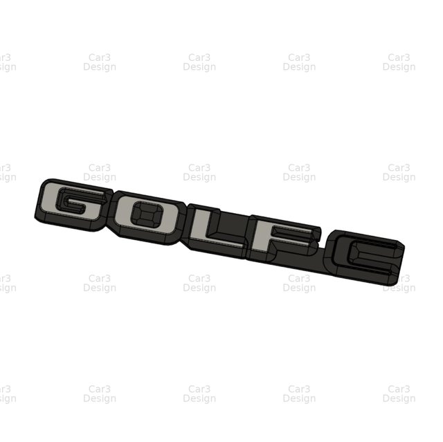 VW GOLF MK2 EMBLEMA TRASERO [GOLF, C, CL, GL, GLI]