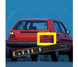 VW GOLF MK2 EMBLEMA TRASERO [GOLF, C, CL, GL, GLI]