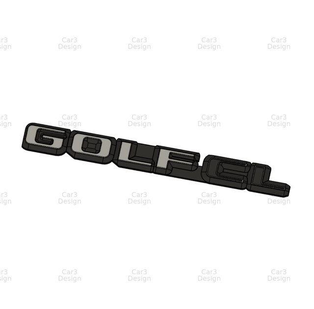 VW GOLF MK2 EMBLEMA TRASERO [GOLF, C, CL, GL, GLI]