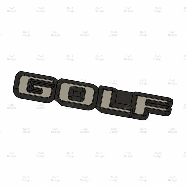 VW GOLF MK2 EMBLEMA TRASERO [GOLF, C, CL, GL, GLI]