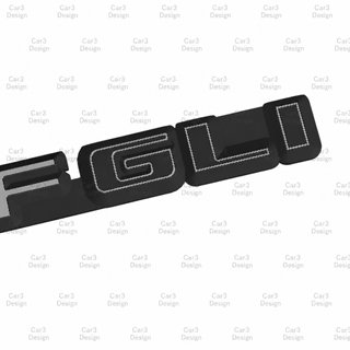 VW GOLF MK2 EMBLEMA TRASERO [GOLF, C, CL, GL, GLI]
