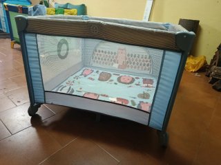Parque infantil y cuna de viaje 1x1m