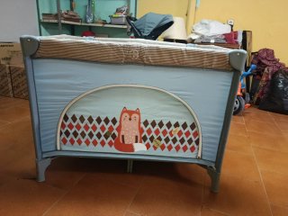 Parque infantil y cuna de viaje 1x1m
