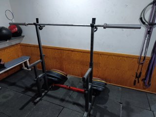 Rack, Barra y Discos Olímpicos