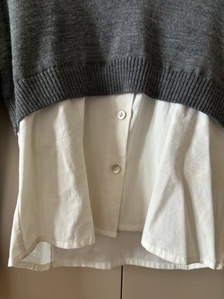 Jersey Trampantojo Amaya Arzuaga Gris/Blanco Talla