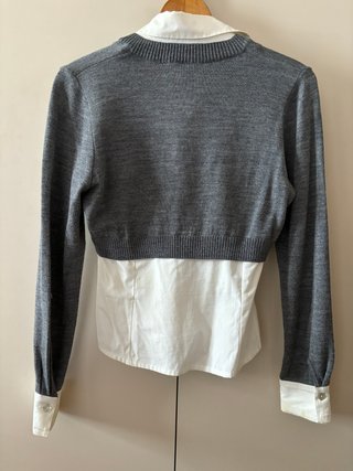 Jersey Trampantojo Amaya Arzuaga Gris/Blanco Talla